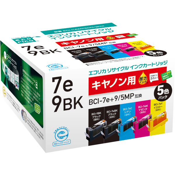 PC/タブレット その他 エコリカ｜BCI-7E+9/5MP 互換リサイクルインクカートリッジ
